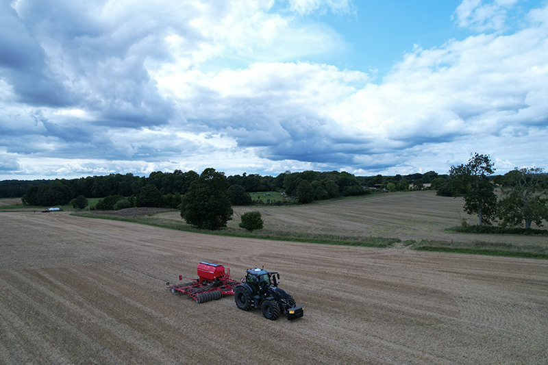 Direct Drilling Into Long Cereal Stubble Already Sown With A Companion Crop